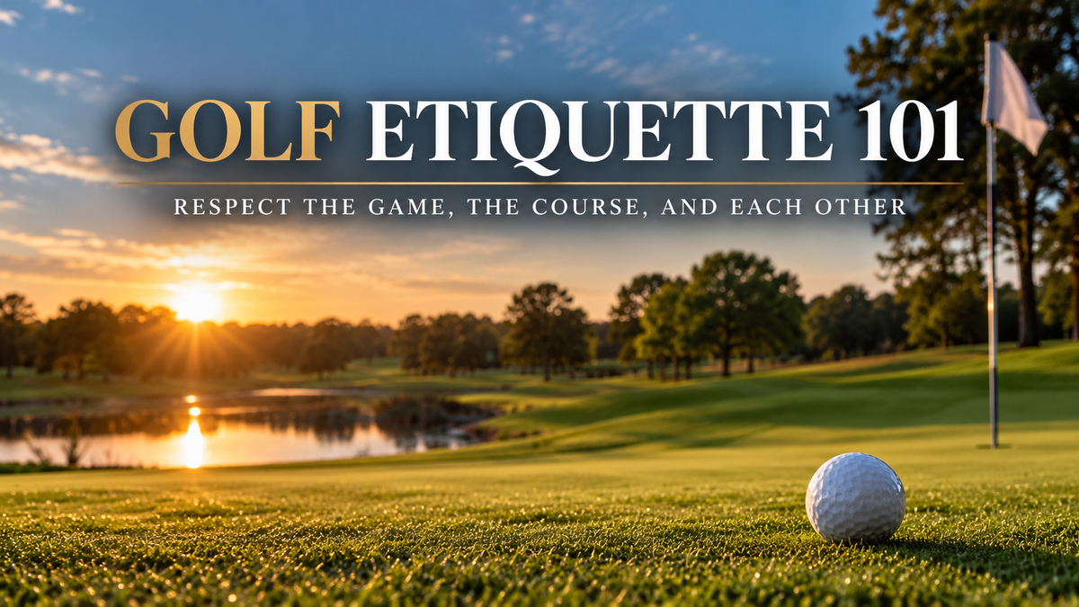 Golf Etiquette 101 — sunset golf course and golf ball