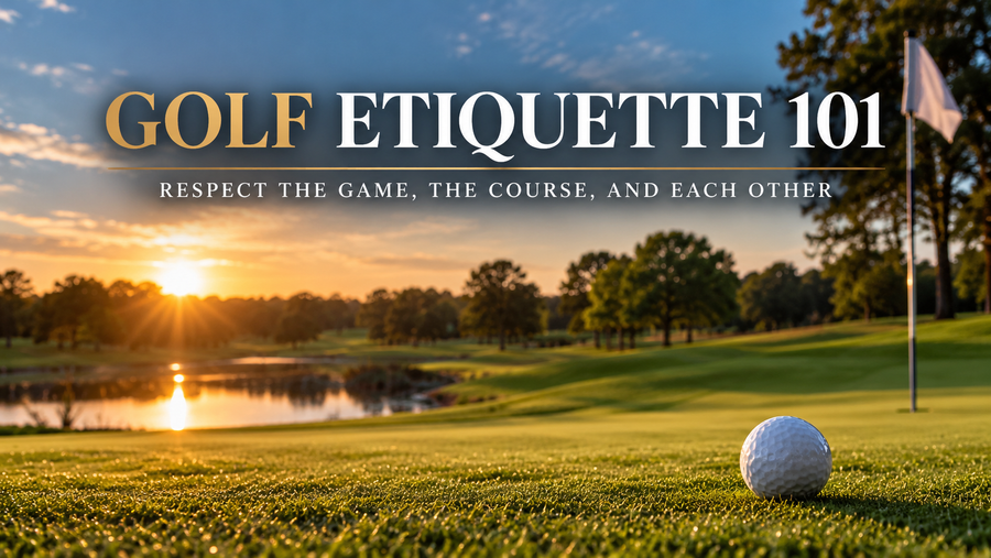 Golf Etiquette 101 — sunset golf course and golf ball