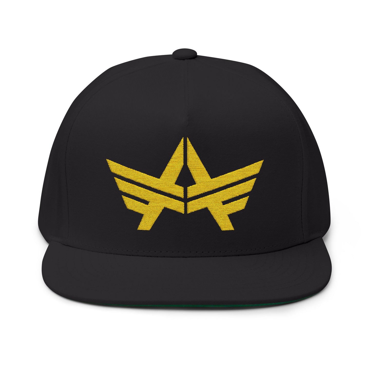 Premium Gold Flat Bill Cap