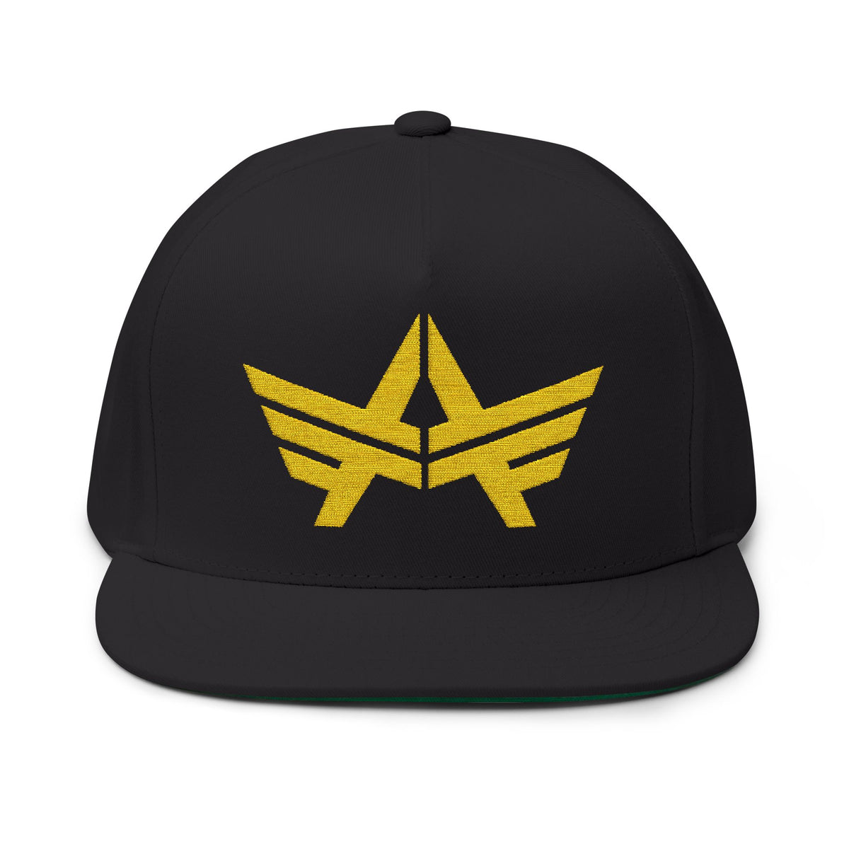 Archangel Golf Gold Logo Flat Bill Cap
